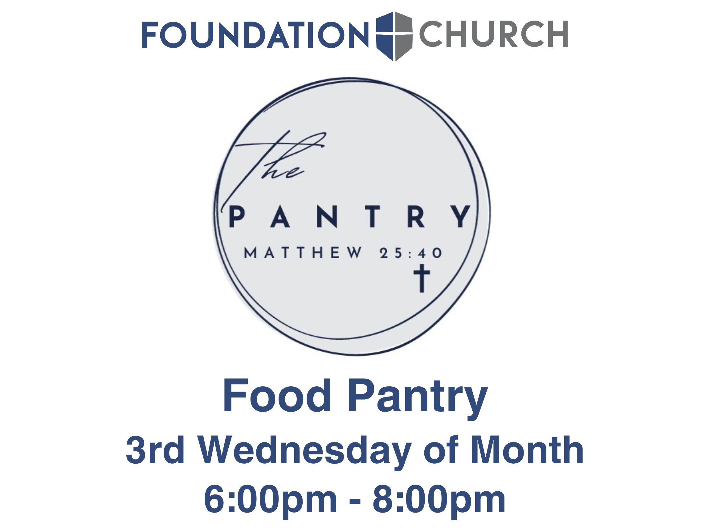 Foundation Calendar // Foundation Church // Pendergrass, GA